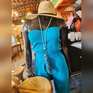 💎Hope, Trust, Love & Dream💎 Beautiful Blue Tassel Necklace